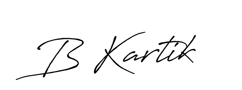 Design your own signature with our free online signature maker. With this signature software, you can create a handwritten (Antro_Vectra_Bolder) signature for name B Kartik. B Kartik signature style 7 images and pictures png