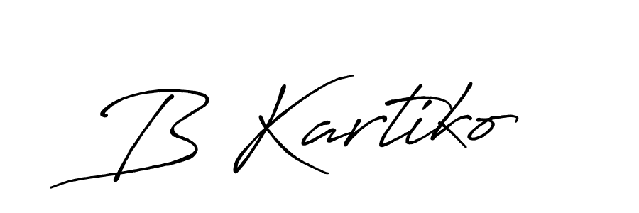 B Kartiko stylish signature style. Best Handwritten Sign (Antro_Vectra_Bolder) for my name. Handwritten Signature Collection Ideas for my name B Kartiko. B Kartiko signature style 7 images and pictures png