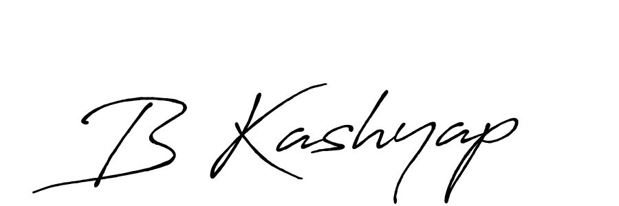 How to make B Kashyap signature? Antro_Vectra_Bolder is a professional autograph style. Create handwritten signature for B Kashyap name. B Kashyap signature style 7 images and pictures png