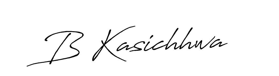 Design your own signature with our free online signature maker. With this signature software, you can create a handwritten (Antro_Vectra_Bolder) signature for name B Kasichhwa. B Kasichhwa signature style 7 images and pictures png