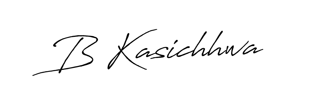 Design your own signature with our free online signature maker. With this signature software, you can create a handwritten (Antro_Vectra_Bolder) signature for name B Kasichhwa. B Kasichhwa signature style 7 images and pictures png