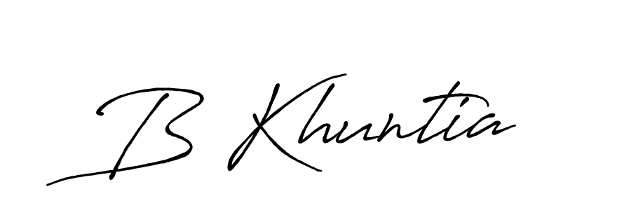 Similarly Antro_Vectra_Bolder is the best handwritten signature design. Signature creator online .You can use it as an online autograph creator for name B Khuntia. B Khuntia signature style 7 images and pictures png