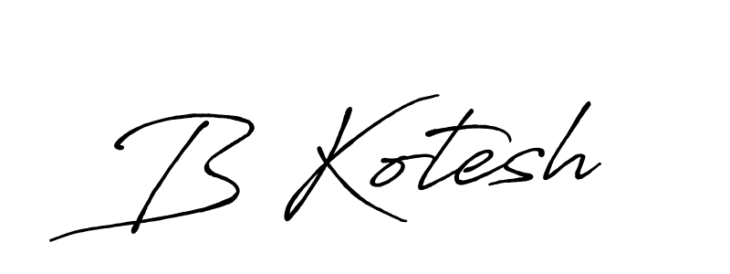 Make a beautiful signature design for name B Kotesh. With this signature (Antro_Vectra_Bolder) style, you can create a handwritten signature for free. B Kotesh signature style 7 images and pictures png