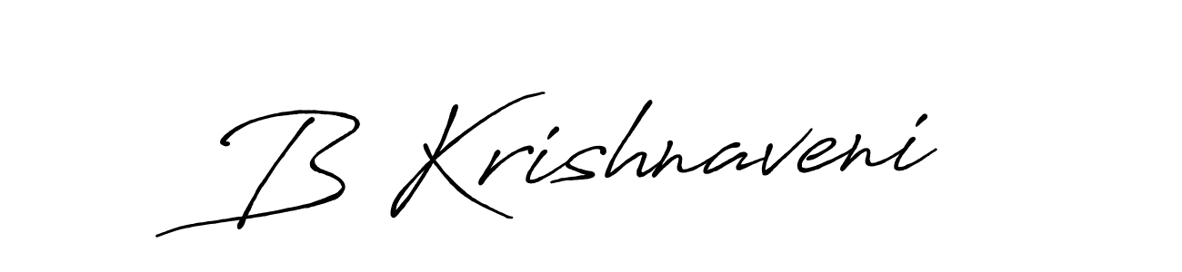 Make a beautiful signature design for name B Krishnaveni. Use this online signature maker to create a handwritten signature for free. B Krishnaveni signature style 7 images and pictures png