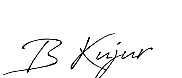 How to make B Kujur signature? Antro_Vectra_Bolder is a professional autograph style. Create handwritten signature for B Kujur name. B Kujur signature style 7 images and pictures png