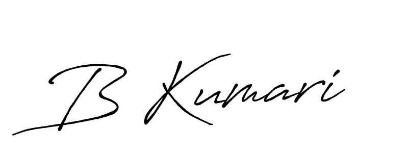 Use a signature maker to create a handwritten signature online. With this signature software, you can design (Antro_Vectra_Bolder) your own signature for name B Kumari. B Kumari signature style 7 images and pictures png