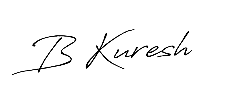 Make a beautiful signature design for name B Kuresh. With this signature (Antro_Vectra_Bolder) style, you can create a handwritten signature for free. B Kuresh signature style 7 images and pictures png