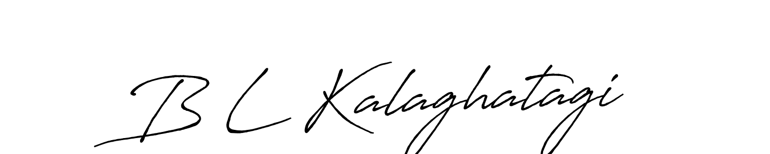 Also we have B L Kalaghatagi name is the best signature style. Create professional handwritten signature collection using Antro_Vectra_Bolder autograph style. B L Kalaghatagi signature style 7 images and pictures png