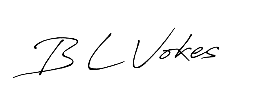 It looks lik you need a new signature style for name B L Vokes. Design unique handwritten (Antro_Vectra_Bolder) signature with our free signature maker in just a few clicks. B L Vokes signature style 7 images and pictures png