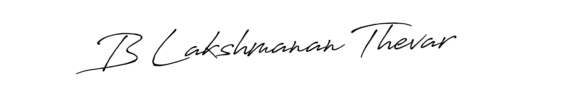 Design your own signature with our free online signature maker. With this signature software, you can create a handwritten (Antro_Vectra_Bolder) signature for name B Lakshmanan Thevar. B Lakshmanan Thevar signature style 7 images and pictures png