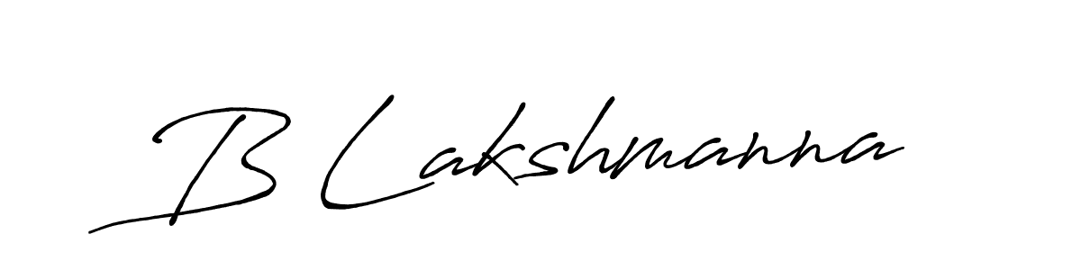 The best way (Antro_Vectra_Bolder) to make a short signature is to pick only two or three words in your name. The name B Lakshmanna include a total of six letters. For converting this name. B Lakshmanna signature style 7 images and pictures png