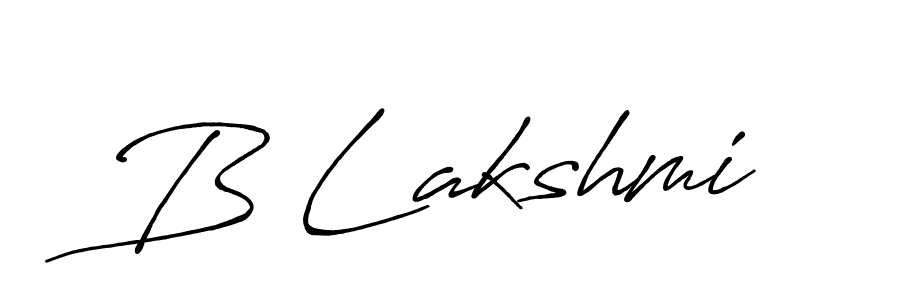 Make a beautiful signature design for name B Lakshmi. Use this online signature maker to create a handwritten signature for free. B Lakshmi signature style 7 images and pictures png