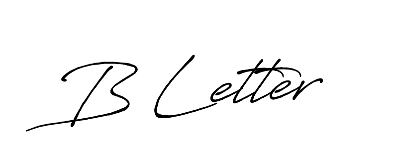 Design your own signature with our free online signature maker. With this signature software, you can create a handwritten (Antro_Vectra_Bolder) signature for name B Letter. B Letter signature style 7 images and pictures png