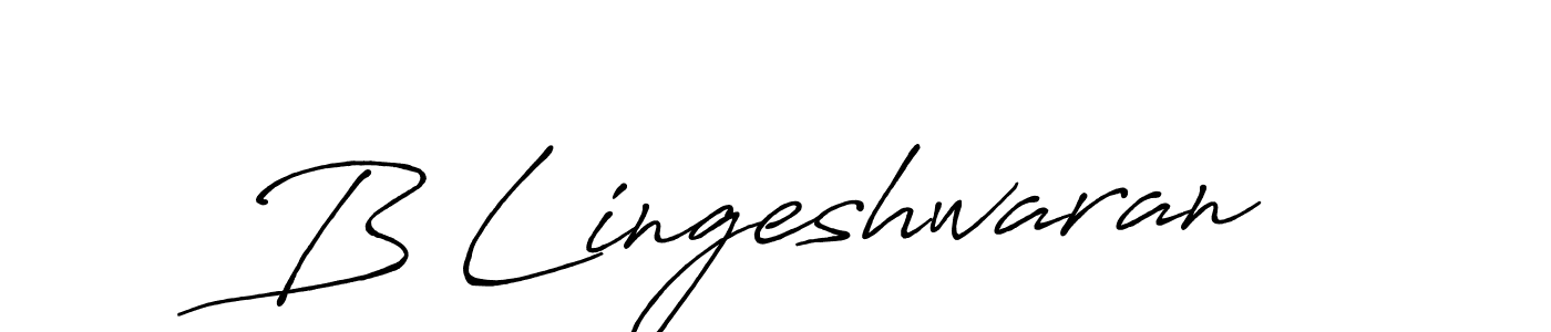 How to make B Lingeshwaran signature? Antro_Vectra_Bolder is a professional autograph style. Create handwritten signature for B Lingeshwaran name. B Lingeshwaran signature style 7 images and pictures png