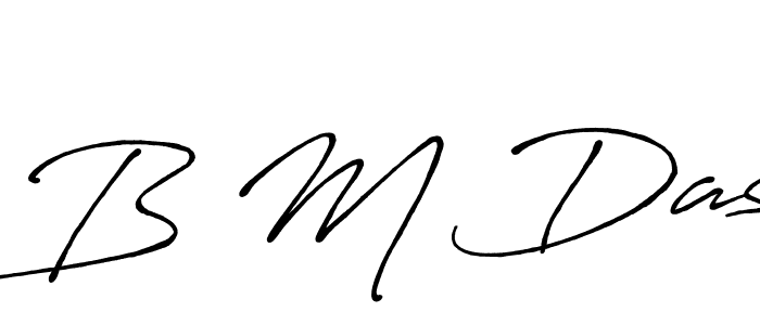 Design your own signature with our free online signature maker. With this signature software, you can create a handwritten (Antro_Vectra_Bolder) signature for name B M Das. B M Das signature style 7 images and pictures png