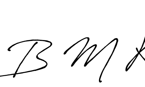 This is the best signature style for the B M K name. Also you like these signature font (Antro_Vectra_Bolder). Mix name signature. B M K signature style 7 images and pictures png