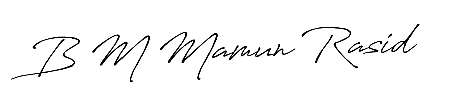 It looks lik you need a new signature style for name B M Mamun Rasid. Design unique handwritten (Antro_Vectra_Bolder) signature with our free signature maker in just a few clicks. B M Mamun Rasid signature style 7 images and pictures png