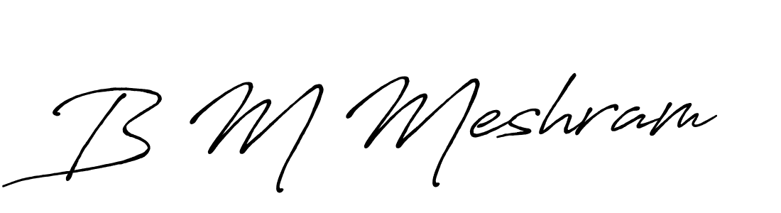 Best and Professional Signature Style for B M Meshram. Antro_Vectra_Bolder Best Signature Style Collection. B M Meshram signature style 7 images and pictures png