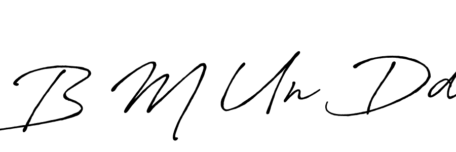 Also we have B M Un Dd name is the best signature style. Create professional handwritten signature collection using Antro_Vectra_Bolder autograph style. B M Un Dd signature style 7 images and pictures png