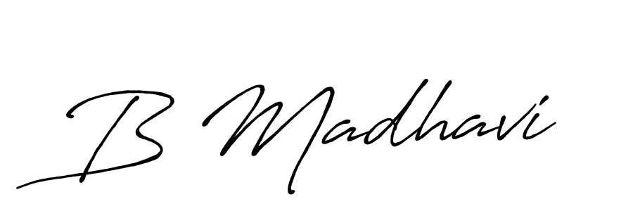 It looks lik you need a new signature style for name B Madhavi. Design unique handwritten (Antro_Vectra_Bolder) signature with our free signature maker in just a few clicks. B Madhavi signature style 7 images and pictures png