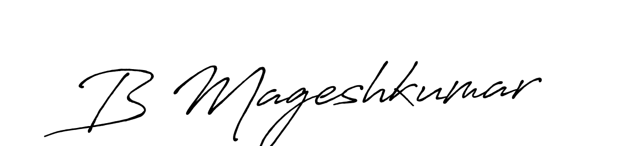 It looks lik you need a new signature style for name B Mageshkumar. Design unique handwritten (Antro_Vectra_Bolder) signature with our free signature maker in just a few clicks. B Mageshkumar signature style 7 images and pictures png