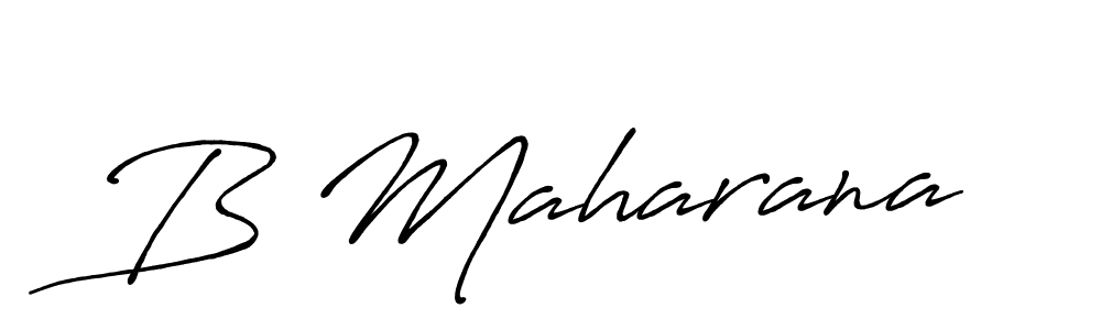 The best way (Antro_Vectra_Bolder) to make a short signature is to pick only two or three words in your name. The name B Maharana include a total of six letters. For converting this name. B Maharana signature style 7 images and pictures png