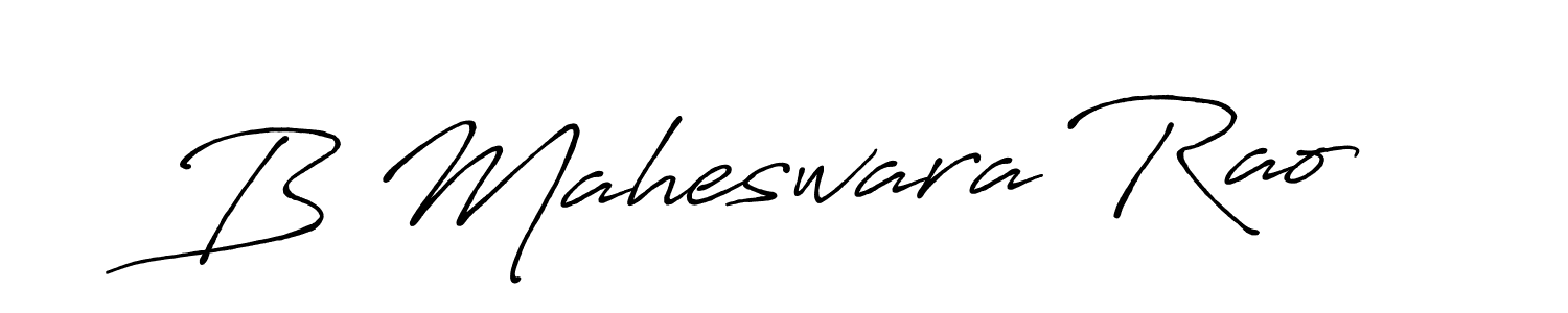 Design your own signature with our free online signature maker. With this signature software, you can create a handwritten (Antro_Vectra_Bolder) signature for name B Maheswara Rao. B Maheswara Rao signature style 7 images and pictures png