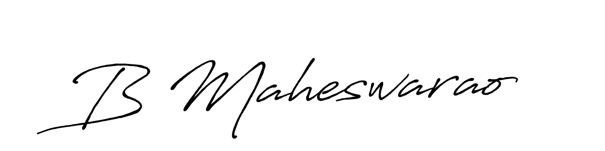 B Maheswarao stylish signature style. Best Handwritten Sign (Antro_Vectra_Bolder) for my name. Handwritten Signature Collection Ideas for my name B Maheswarao. B Maheswarao signature style 7 images and pictures png