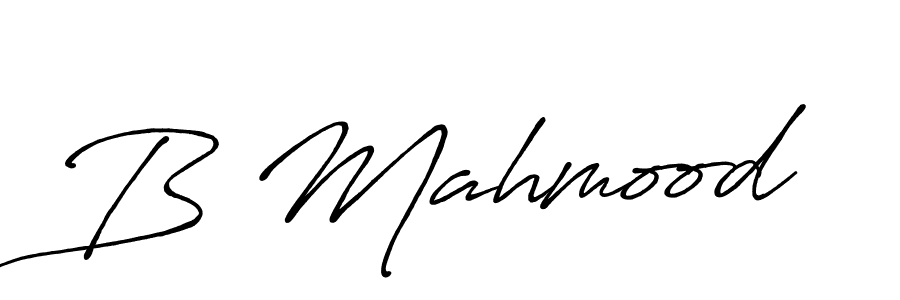 How to make B Mahmood signature? Antro_Vectra_Bolder is a professional autograph style. Create handwritten signature for B Mahmood name. B Mahmood signature style 7 images and pictures png