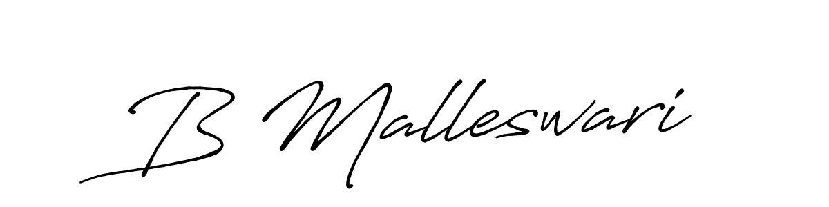 Best and Professional Signature Style for B Malleswari. Antro_Vectra_Bolder Best Signature Style Collection. B Malleswari signature style 7 images and pictures png