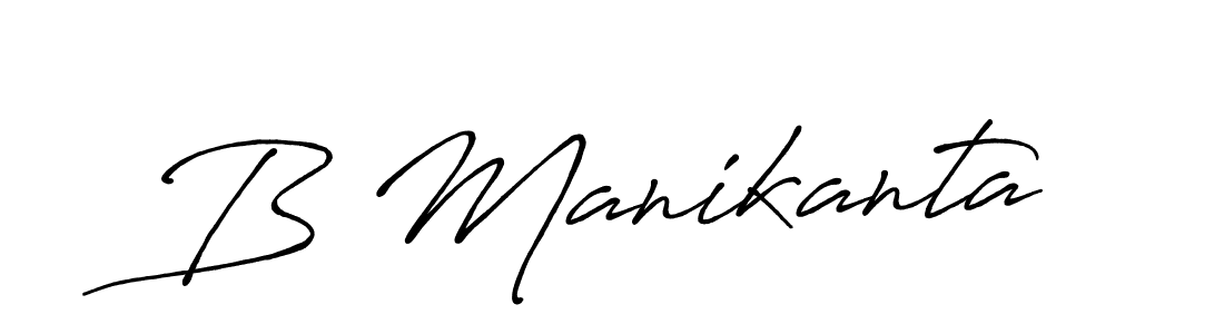 B Manikanta stylish signature style. Best Handwritten Sign (Antro_Vectra_Bolder) for my name. Handwritten Signature Collection Ideas for my name B Manikanta. B Manikanta signature style 7 images and pictures png