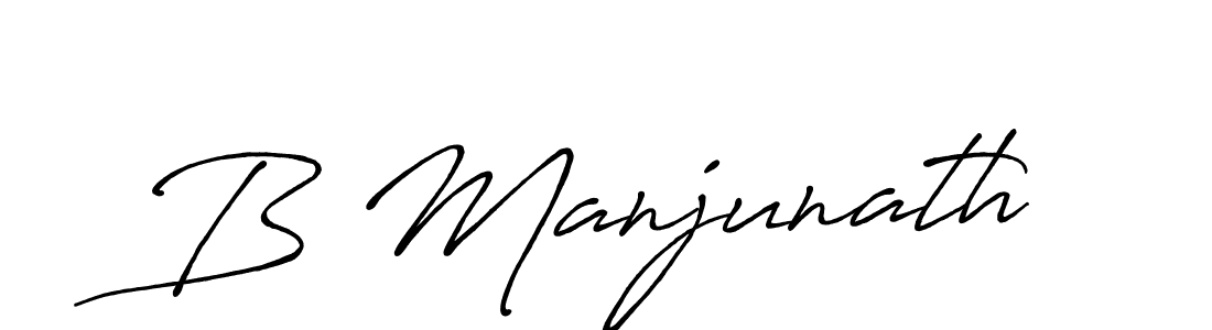 It looks lik you need a new signature style for name B Manjunath. Design unique handwritten (Antro_Vectra_Bolder) signature with our free signature maker in just a few clicks. B Manjunath signature style 7 images and pictures png