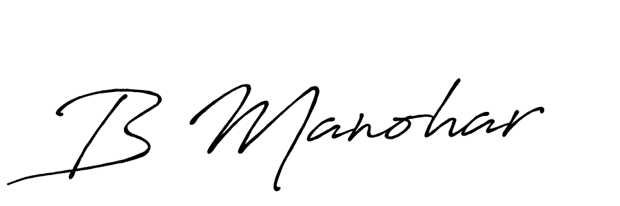 You should practise on your own different ways (Antro_Vectra_Bolder) to write your name (B Manohar) in signature. don't let someone else do it for you. B Manohar signature style 7 images and pictures png