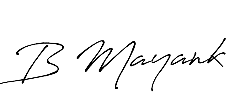 The best way (Antro_Vectra_Bolder) to make a short signature is to pick only two or three words in your name. The name B Mayank include a total of six letters. For converting this name. B Mayank signature style 7 images and pictures png