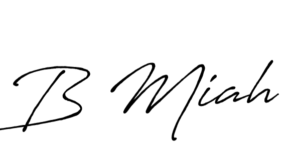 The best way (Antro_Vectra_Bolder) to make a short signature is to pick only two or three words in your name. The name B Miah include a total of six letters. For converting this name. B Miah signature style 7 images and pictures png