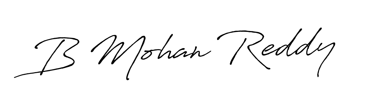 Make a beautiful signature design for name B Mohan Reddy. Use this online signature maker to create a handwritten signature for free. B Mohan Reddy signature style 7 images and pictures png