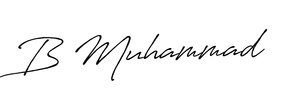 Use a signature maker to create a handwritten signature online. With this signature software, you can design (Antro_Vectra_Bolder) your own signature for name B Muhammad. B Muhammad signature style 7 images and pictures png