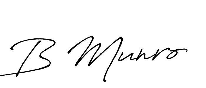 Antro_Vectra_Bolder is a professional signature style that is perfect for those who want to add a touch of class to their signature. It is also a great choice for those who want to make their signature more unique. Get B Munro name to fancy signature for free. B Munro signature style 7 images and pictures png