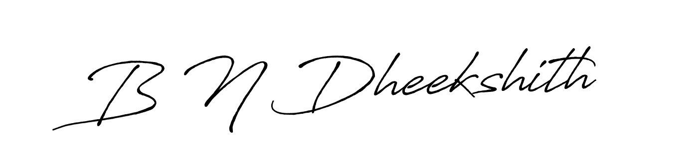 Make a beautiful signature design for name B N Dheekshith. Use this online signature maker to create a handwritten signature for free. B N Dheekshith signature style 7 images and pictures png
