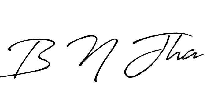 Best and Professional Signature Style for B N Jha. Antro_Vectra_Bolder Best Signature Style Collection. B N Jha signature style 7 images and pictures png