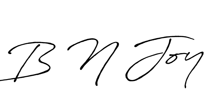 Make a beautiful signature design for name B N Joy. With this signature (Antro_Vectra_Bolder) style, you can create a handwritten signature for free. B N Joy signature style 7 images and pictures png