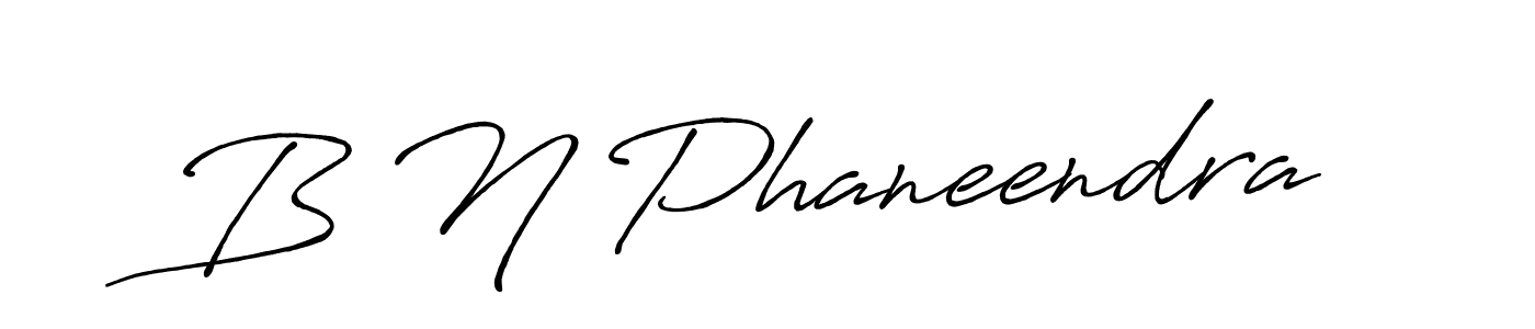 Design your own signature with our free online signature maker. With this signature software, you can create a handwritten (Antro_Vectra_Bolder) signature for name B N Phaneendra. B N Phaneendra signature style 7 images and pictures png