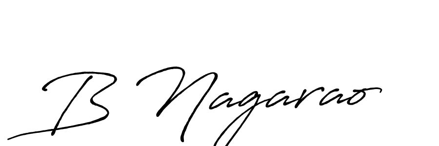 Make a beautiful signature design for name B Nagarao. With this signature (Antro_Vectra_Bolder) style, you can create a handwritten signature for free. B Nagarao signature style 7 images and pictures png