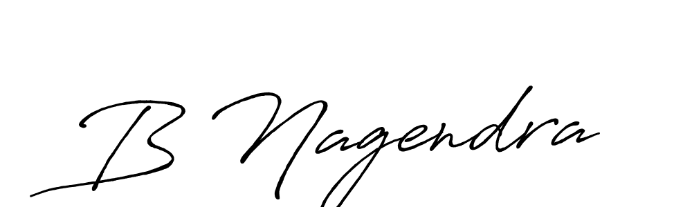 Also we have B Nagendra name is the best signature style. Create professional handwritten signature collection using Antro_Vectra_Bolder autograph style. B Nagendra signature style 7 images and pictures png