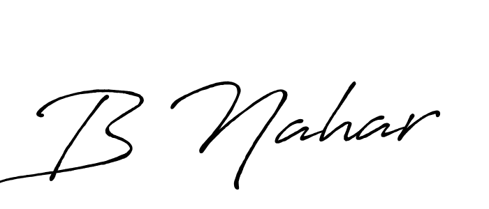 if you are searching for the best signature style for your name B Nahar. so please give up your signature search. here we have designed multiple signature styles  using Antro_Vectra_Bolder. B Nahar signature style 7 images and pictures png