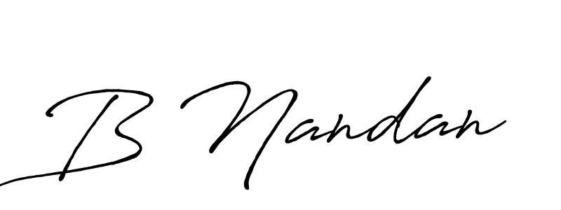 Also You can easily find your signature by using the search form. We will create B Nandan name handwritten signature images for you free of cost using Antro_Vectra_Bolder sign style. B Nandan signature style 7 images and pictures png