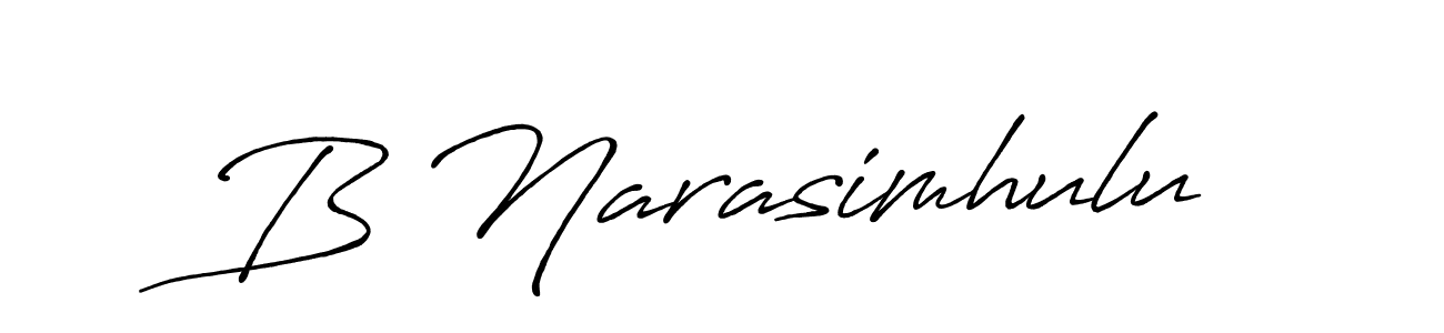How to make B Narasimhulu signature? Antro_Vectra_Bolder is a professional autograph style. Create handwritten signature for B Narasimhulu name. B Narasimhulu signature style 7 images and pictures png