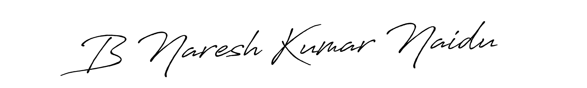 B Naresh Kumar Naidu stylish signature style. Best Handwritten Sign (Antro_Vectra_Bolder) for my name. Handwritten Signature Collection Ideas for my name B Naresh Kumar Naidu. B Naresh Kumar Naidu signature style 7 images and pictures png