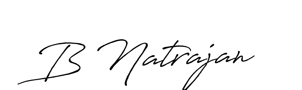 How to make B Natrajan signature? Antro_Vectra_Bolder is a professional autograph style. Create handwritten signature for B Natrajan name. B Natrajan signature style 7 images and pictures png