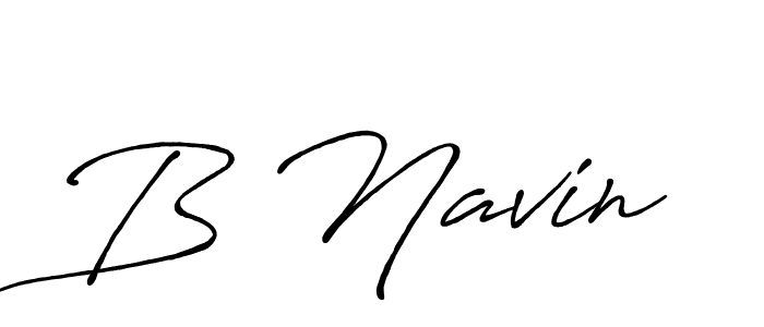 Also we have B Navin name is the best signature style. Create professional handwritten signature collection using Antro_Vectra_Bolder autograph style. B Navin signature style 7 images and pictures png